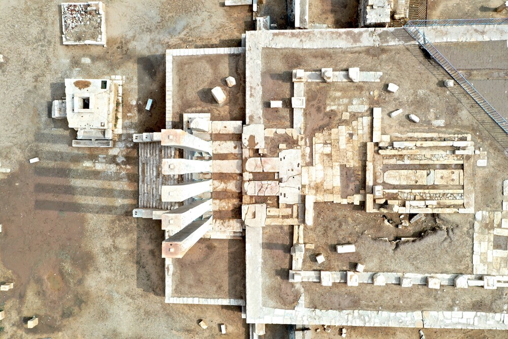 معبد برعان - صورة جوية